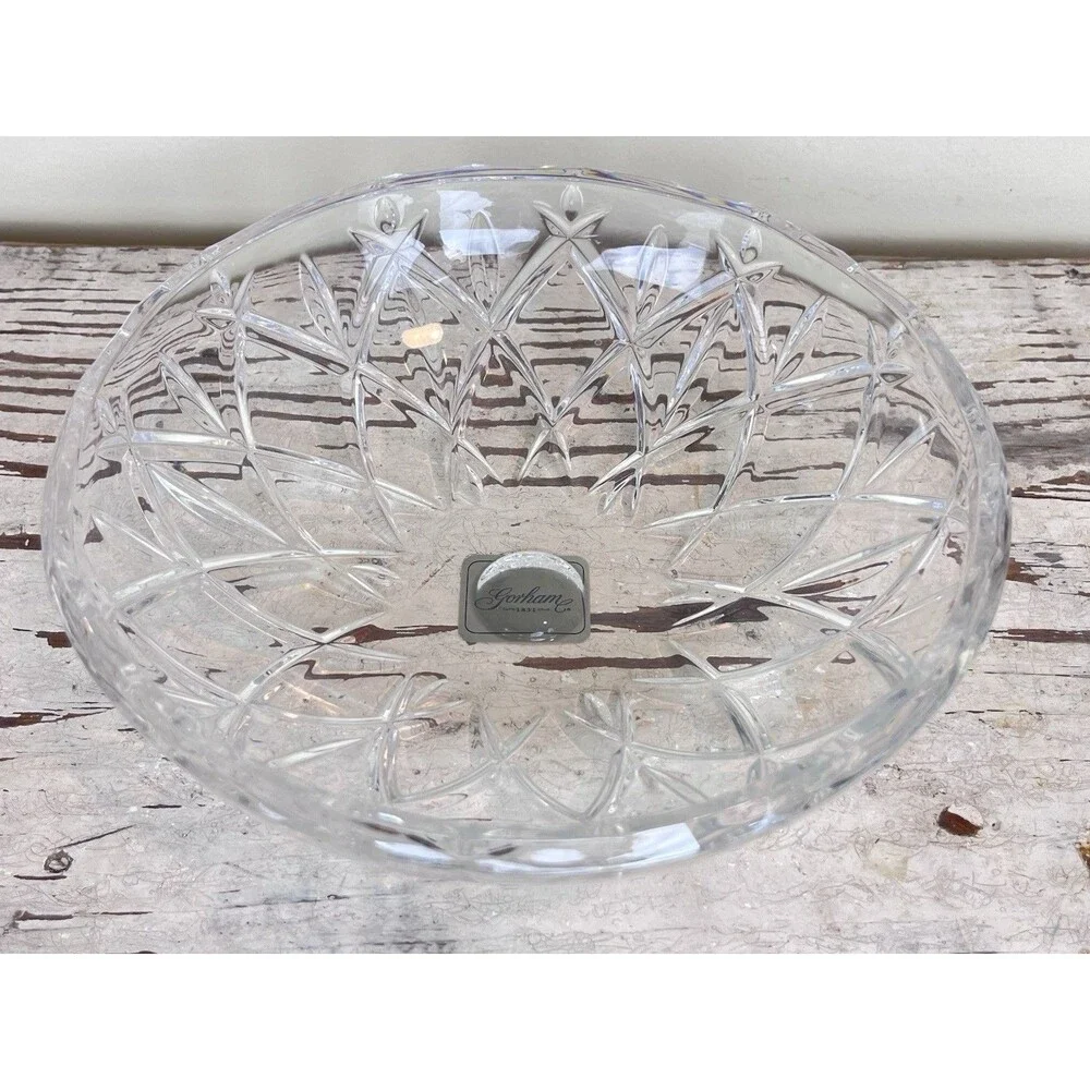 Vintage Gorham “Lady Anna” Lead Crystal Candy Bowl 8.25” Entertaining / Decor